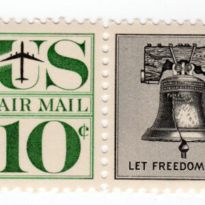 Scott #c57 Liberty Bell Airmail Horizontal Pair of Stamps - MNH