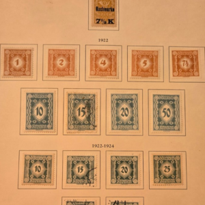 Stamp Austria 1921-22 Postage Due J109,112,115, J108,110-111,113-114,116-117 mix