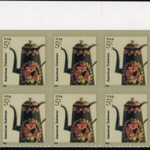 Scott #3756 American Toleware Half Sheet of 10 Stamps - MNH
