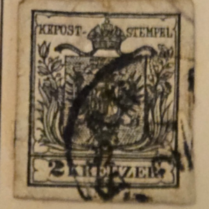 Stamp Austria 1850 #2 used