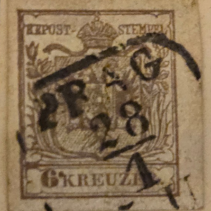 Stamp Austria 1850 #5 used