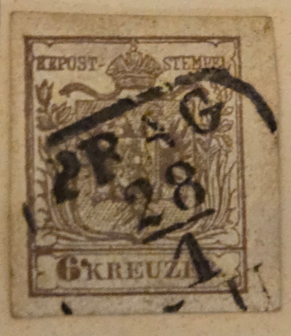 Stamp Austria 1850 #5 used