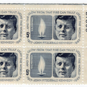 Scott #1246 John Fitzgerald Kennedy 5¢ Plate Block of 4 Stamps - MNH