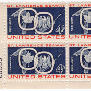 Scott #1131 St. Lawrence Seaway Plate Block Of 4 Stamps - MNH