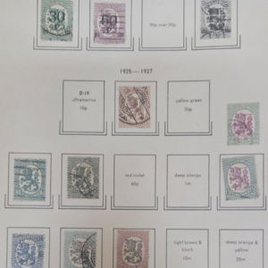 Stamp Finland 1921-27 #123-124,128,131-132,135-138 used