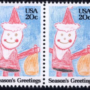 Scott #2108 Children's Santa Horizontal Pair of Stamps - MNH