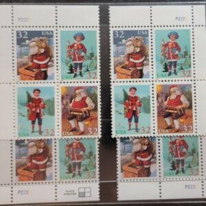 Scott #3004-3007 Santa & Children Matched Set (4) Plate Blocks Of 4 Stamps - MNH