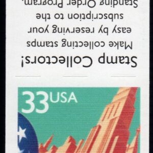 Scott #3278j 33¢ Flag over City Booklet of 10 Stamps - MNH P#V2222