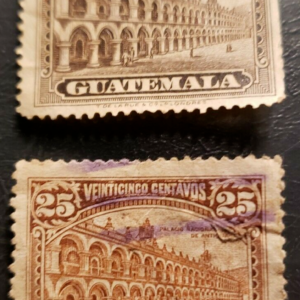 Stamp Guatemala 1922 National Palace A70 used