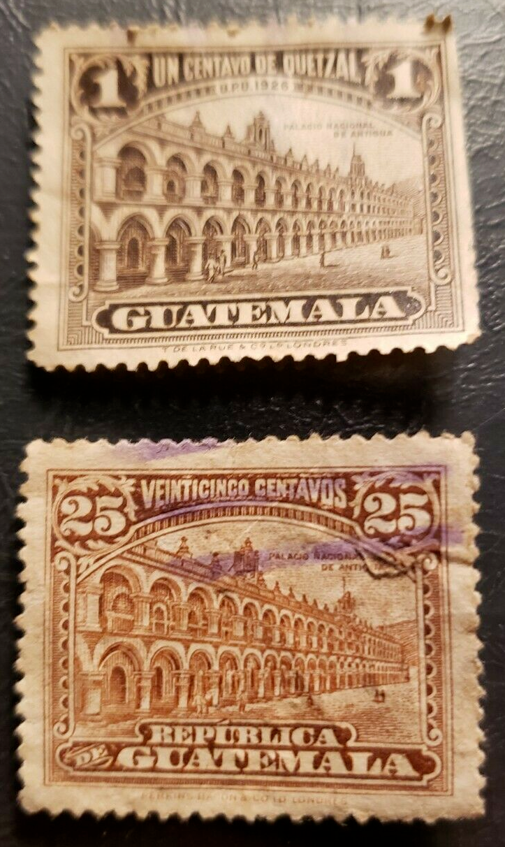 Stamp Guatemala 1922 National Palace A70 used