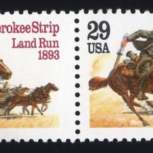 Scott #2754 Cherokee Strip Land Run Pair of Stamps - MNH