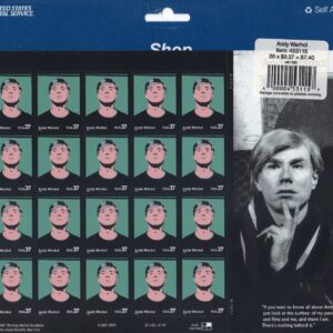 Scott #3652 Andy Warhol Full Sheet of 20 Stamps - Sealed Blue