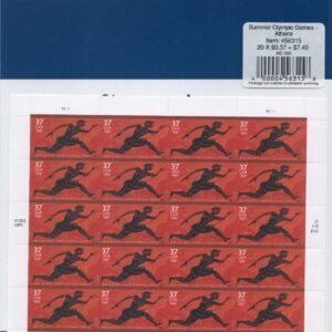 Scott #3863 Greek Olympics Sheet of 20 Stamps - Sealed