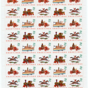 Scott #2714a (2711) Christmas Toys Sheet of 50 Stamps - MNH