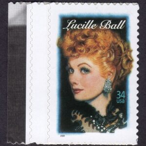 Scott #3523 Lucille Ball Single Stamp w/Selvage - MNH