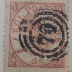 Stamp Denmark 1864 #15 used
