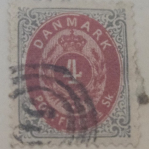 Stamp Denmark 1870 #18 used