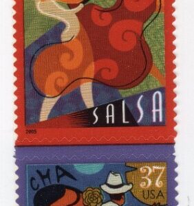 Scott #3942a Let's Dance Vertical Strip of 4 Stamps - MNH (Middle)