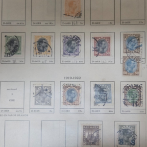 Stamp Denmark 1918-22 #99, 107, 111, 115-117, 121, 123, 158, 161-162 used