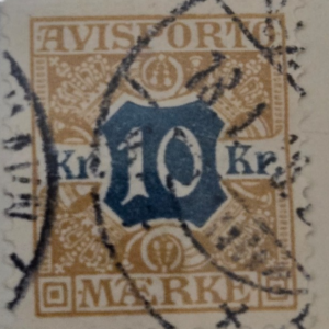 Stamp Denmark 1907 Newspaper #P10 used