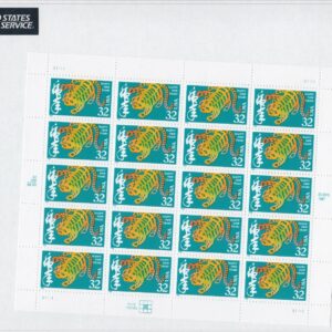 Scott #3179 Chinese New Year (Lunar, Tiger) Full Sheet of 20 Stamps - Sealed