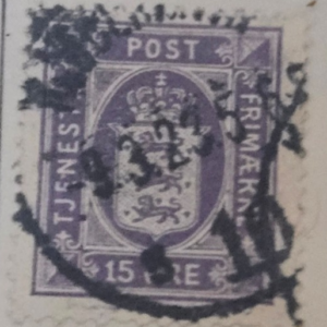 Stamp Denmark 1921-23 Official #O23 used
