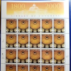 Scott #3390 Library of Congress Sheet of 20 Stamps - Sealed
