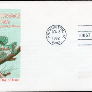 Scott #2481 Pumpkinseed Sunfish 12/02/1992 First Day Cover Artmaster
