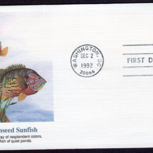 Scott #2481 Pumpkinseed Sunfish 12/02/1992 First Day Cover (FDC) Artmaster