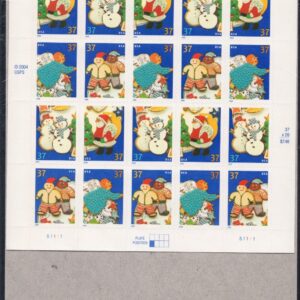 Scott #3952a (3949-52) Gingerbread Cookies Sheet of 20 Stamps - Sealed
