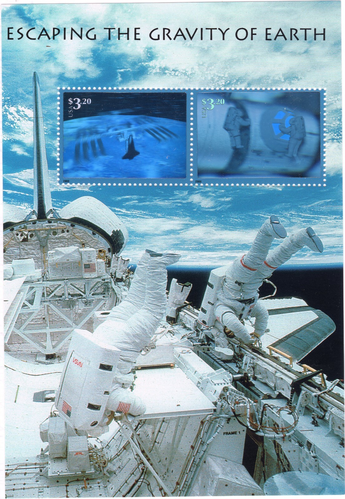 Scott #3411 Escaping the Gravity of Earth Sheet - MNH