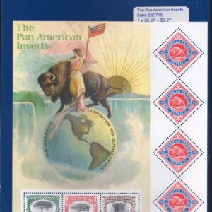 Scott #3505 Pan-American Inverts Sheet of 7 Stamps - Sealed Blue