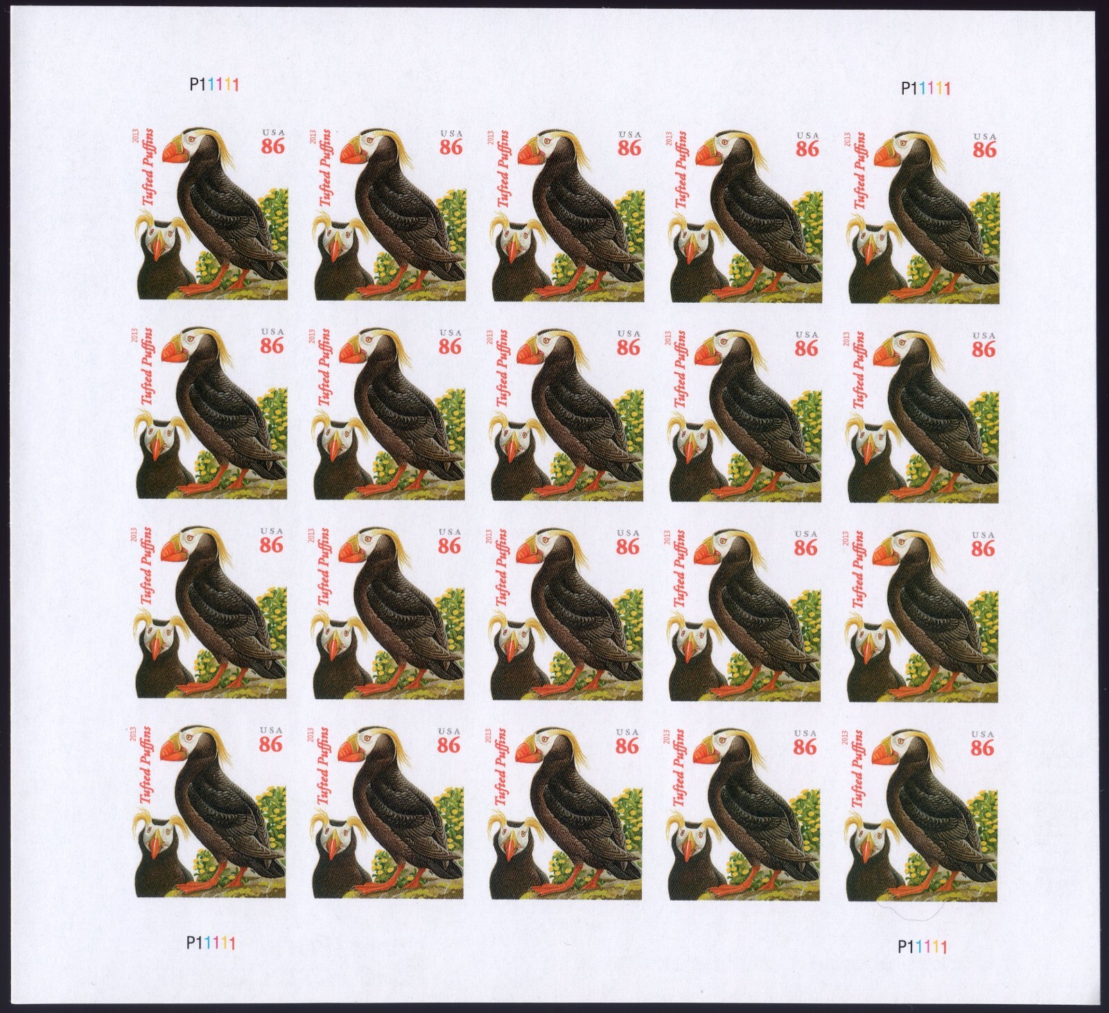 Scott #4737 Tufted Puffins Sheet of 20 Stamps - MNH