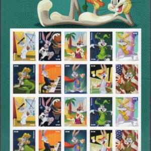 Scott #5503 Bugs Bunny Sheet of 20 Forever Stamps - MNH Genuine
