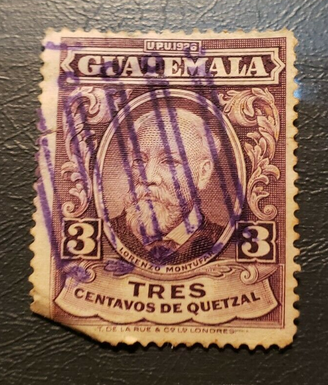 Guatemala 1926 Lorenzo Montufar 3c Used Stamp