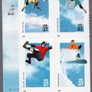 Scott #3324a Xtreme Sports Plate Block of 4 Stamps - MNH (LL or LR)