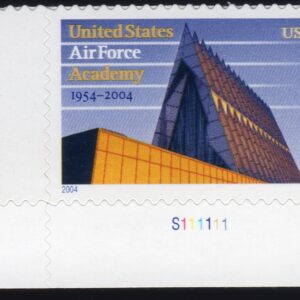 Scott #3838 Air Force Academy Plate # Single Stamp - MNH
