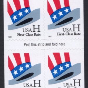 Scott #3268a Hat H Stamp Booklet Pane of 10 Stamps - MNH