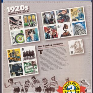 Scott #3184 32¢ 1920s Celebrate the Century Sheet of 15 Stamps - Sealed