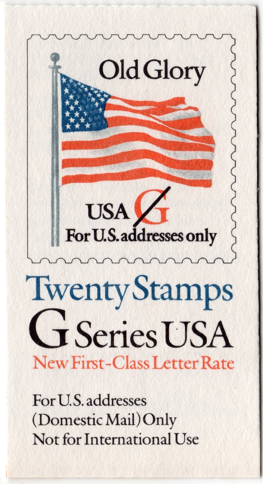 Scott #BK223 (2885a) Flag Booklet of 20 Stamps - MNH