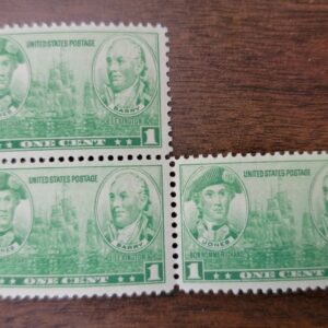 Scott #790 Jones Barry (Lexington) Joint Set of 3 Stamps - MNH