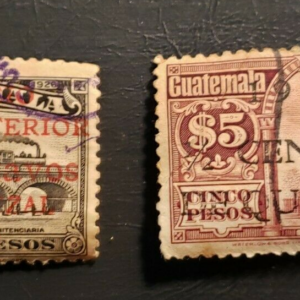 Stamps Latin America Guatemala 1926 15p & 5p used