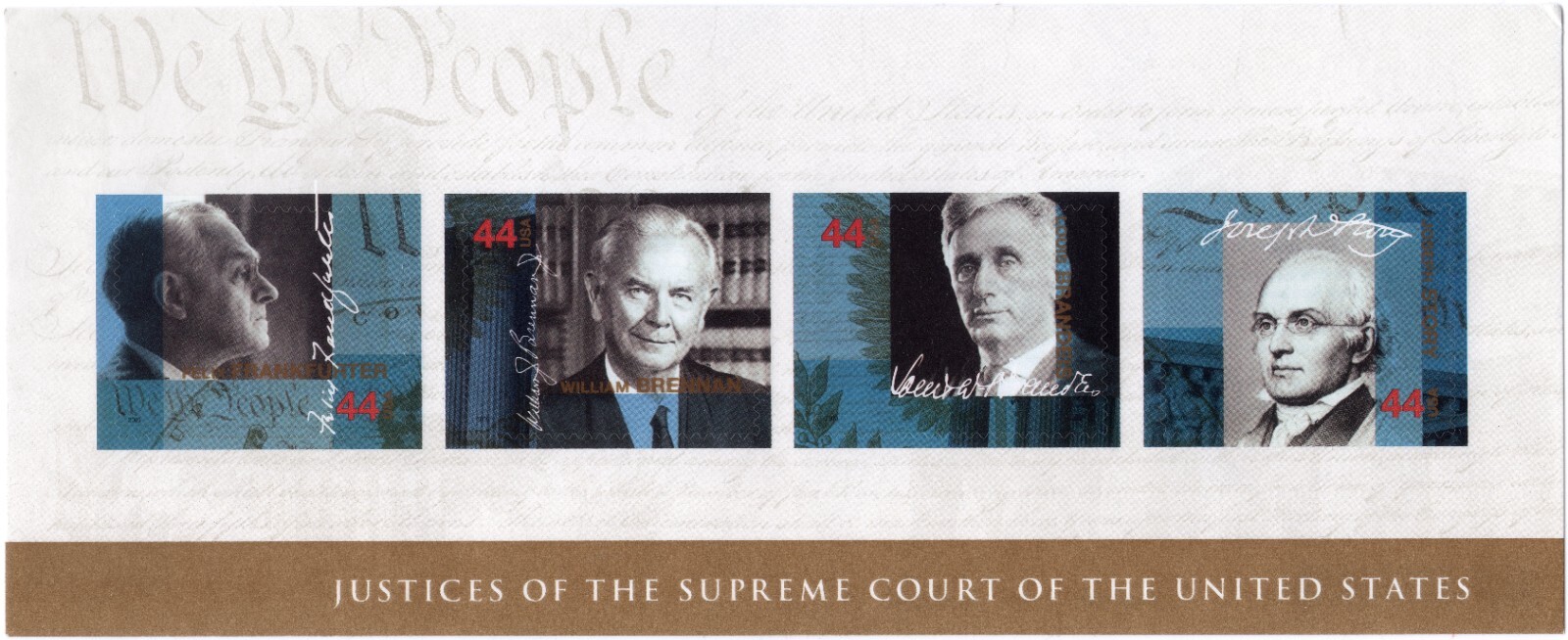 Scott #4422 Justices of the Supreme Court Sheet of 4 Stamps - MNH