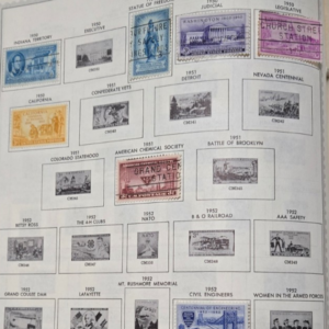 Scott Commemorative 1950-55 mix of 18 Mint and used