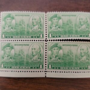 Scott #790 Jones Barry (Lexington) Block of 4 Stamps - MNH