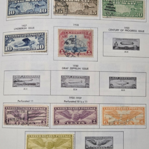 Scott Air Mail 1926-39 #C7-C12,C16, C17 & C19