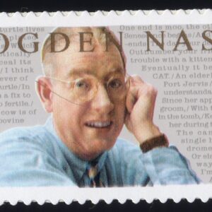 Scott #3659 Ogden Nash (Baltimore, Poetry) Single 37¢ Stamp - MNH