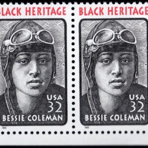 Scott #2956 Bessie Coleman Black Heritage Pair of Stamps - MNH