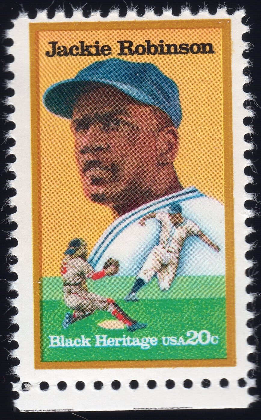 Scott #2016 Jackie Robinson (LA Dodgers) Single 20¢ Stamp - MNH