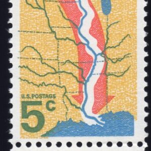 Scott #1319 Great River Road 5¢ Vertical Pair of Stamps - MNH